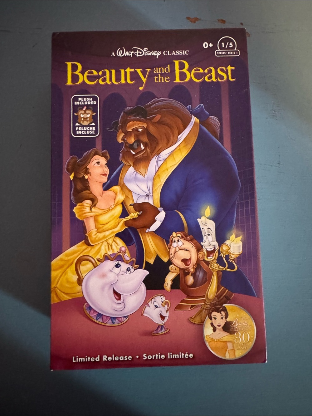 Disney Beauty and the Beast Collectible Box - Purple & Yellow